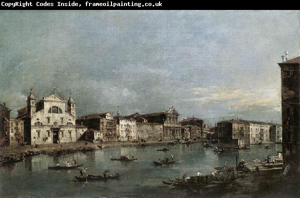 GUARDI, Francesco The Grand Canal with Santa Lucia and the Scalzi dfh